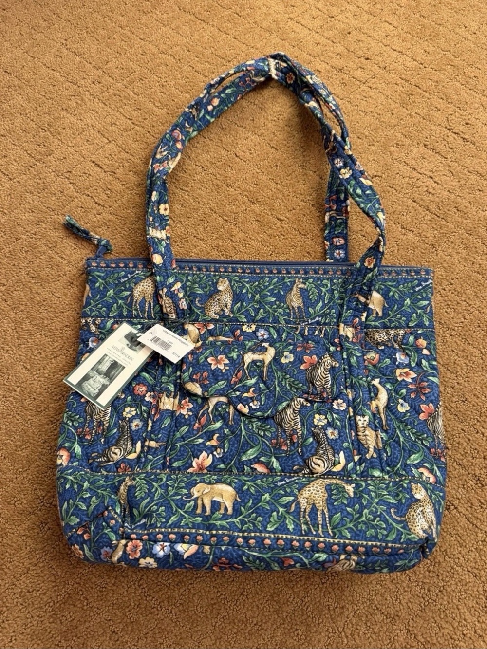 Vintage Vera Bradley Animal Kingdom Villager Shoulder Bag NWT